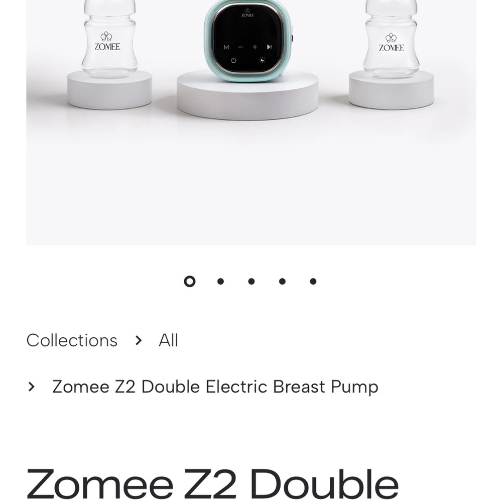 Zomee Z2 Double Electric Breast Pump